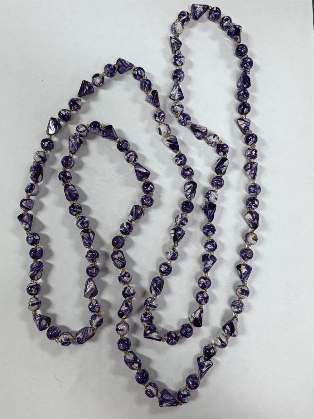 Purple Beaded Necklace